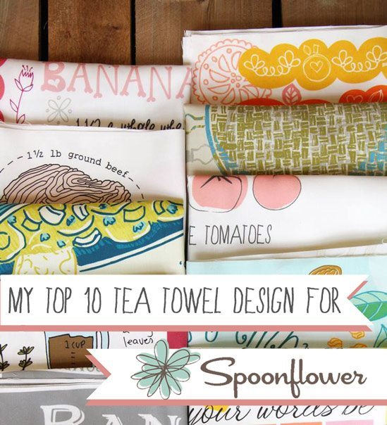 My Top Ten Tea Towel Design For Spoonflower   Tea Towel Design 